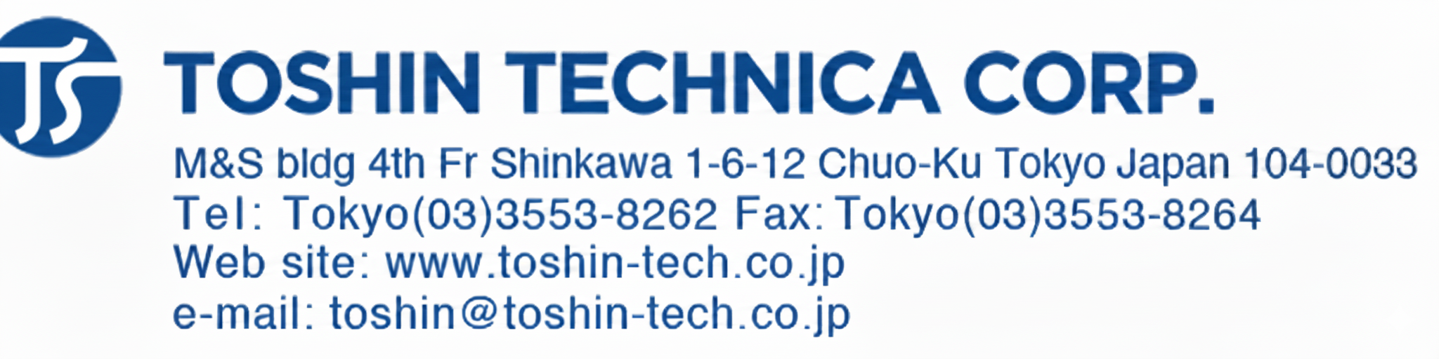 Toshin Technica Corp tokyo japan